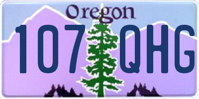 OR license plate 107QHG