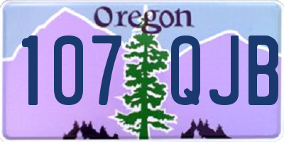 OR license plate 107QJB