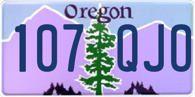 OR license plate 107QJO