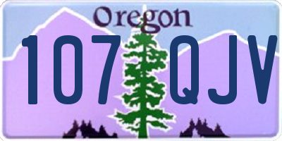OR license plate 107QJV