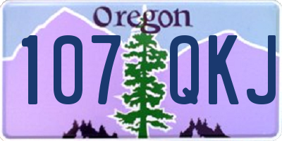 OR license plate 107QKJ