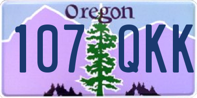 OR license plate 107QKK