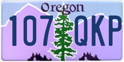 OR license plate 107QKP