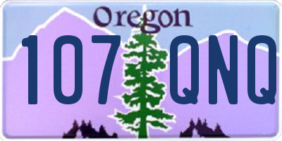 OR license plate 107QNQ