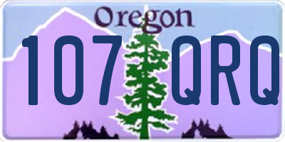 OR license plate 107QRQ