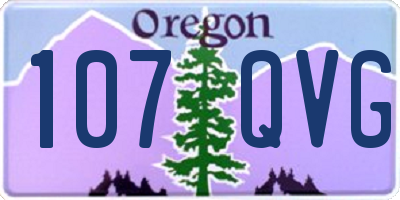 OR license plate 107QVG