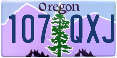 OR license plate 107QXJ