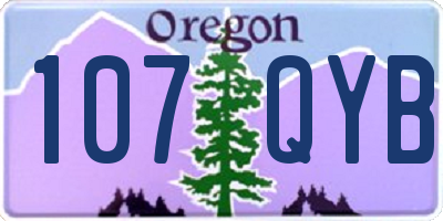OR license plate 107QYB