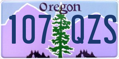 OR license plate 107QZS