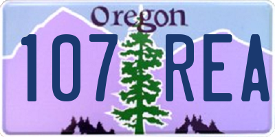 OR license plate 107REA