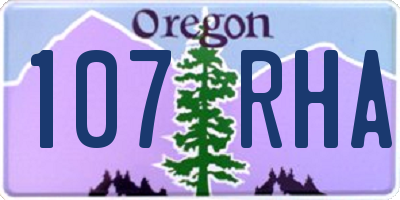 OR license plate 107RHA