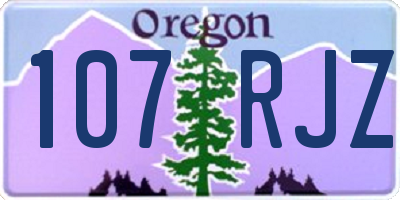 OR license plate 107RJZ