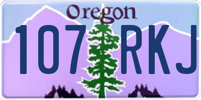 OR license plate 107RKJ