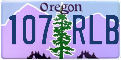 OR license plate 107RLB