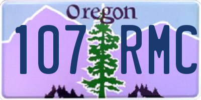 OR license plate 107RMC