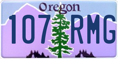 OR license plate 107RMG