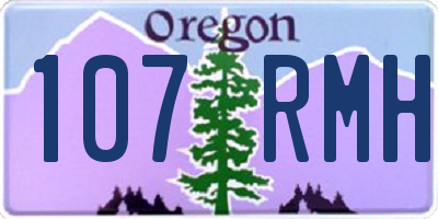 OR license plate 107RMH