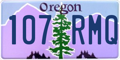 OR license plate 107RMQ