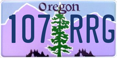 OR license plate 107RRG