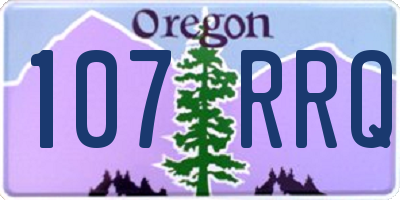 OR license plate 107RRQ