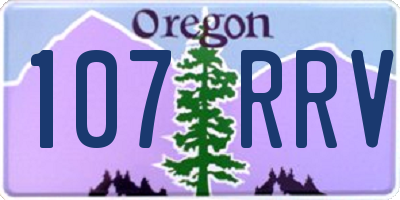 OR license plate 107RRV
