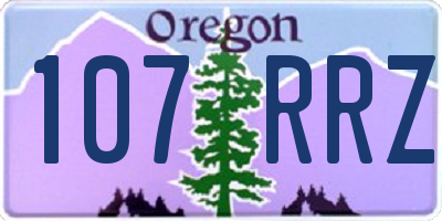OR license plate 107RRZ