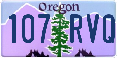 OR license plate 107RVQ