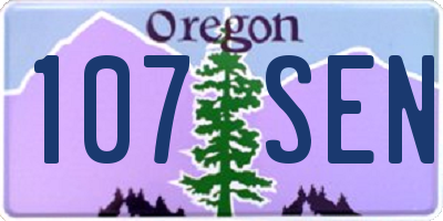 OR license plate 107SEN