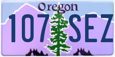 OR license plate 107SEZ