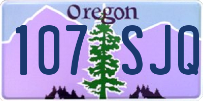 OR license plate 107SJQ
