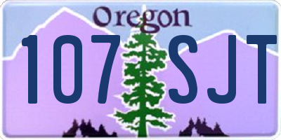 OR license plate 107SJT