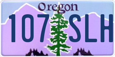 OR license plate 107SLH