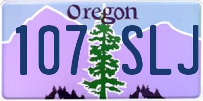 OR license plate 107SLJ