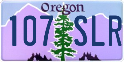 OR license plate 107SLR