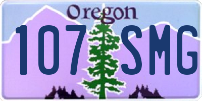 OR license plate 107SMG