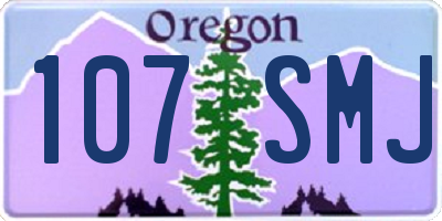OR license plate 107SMJ