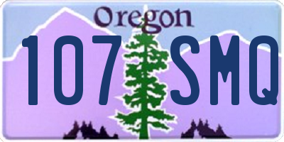 OR license plate 107SMQ