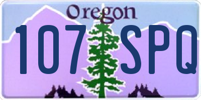 OR license plate 107SPQ