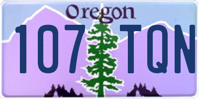 OR license plate 107TQN