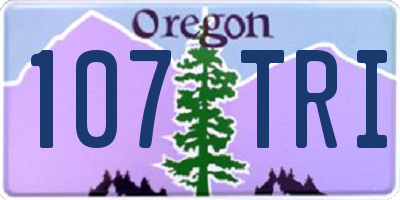 OR license plate 107TRI