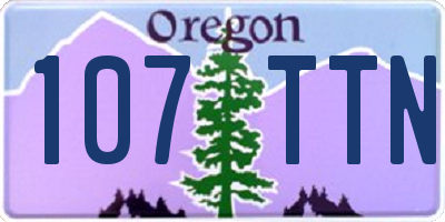 OR license plate 107TTN
