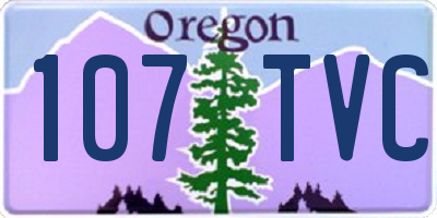 OR license plate 107TVC