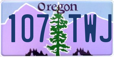 OR license plate 107TWJ