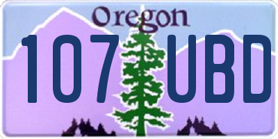 OR license plate 107UBD