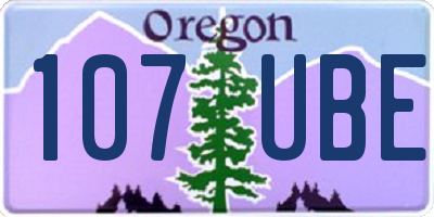 OR license plate 107UBE