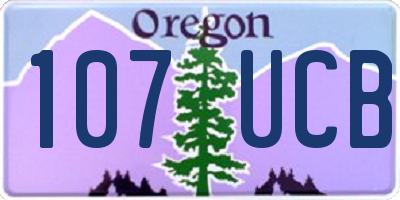 OR license plate 107UCB