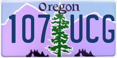 OR license plate 107UCG