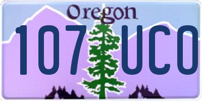 OR license plate 107UCO