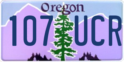 OR license plate 107UCR