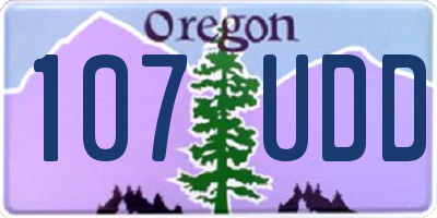 OR license plate 107UDD